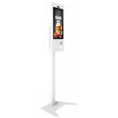 Gemakkelijke 21,5 inch touchscreen zelfbediening food ordering kiosk met thermische printer