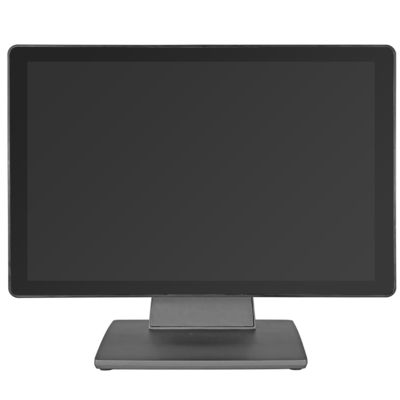 Donkergrijze 19 inch wandmontage aluminium touchscreen POS pc voor bedrijven