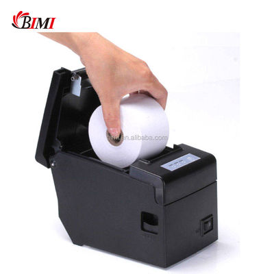 Compacte Bimi 58 mm POS thermische bonprinter met ingebouwde adapter Zwart-wit