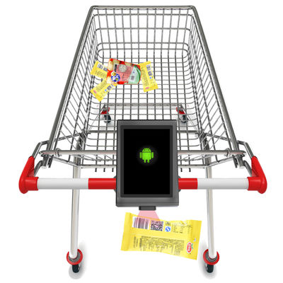 Bimi Supermarkt winkelwagentje met ingebouwde 1D / 2D scanner en 7 inch display