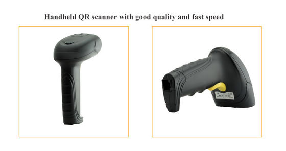 Bescherm IP45 draadloze handheld 2D barcode scanner met draadloze computer code lezen 32 bit CPU