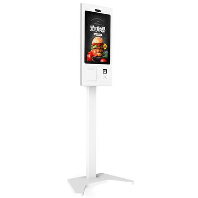 Supermarktcentrum Selfservice betaalkiosk met thermische printer en scanner op touchscreen