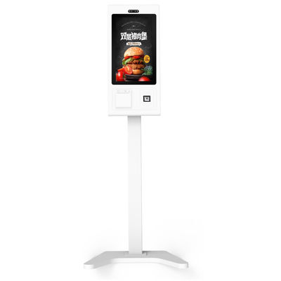 Gemakkelijke kas-/kaartbetalingskiosk met 2D-scanner en thermische printer 21,5 inch Zwart