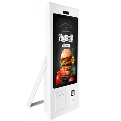 Gemakkelijke 21,5 inch touchscreen zelfbediening food ordering kiosk met thermische printer