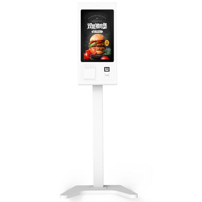 Gemakkelijke 21,5 inch touchscreen zelfbediening food ordering kiosk met thermische printer