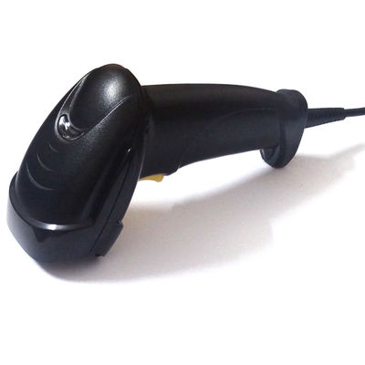 Single Line Scan Handheld 1D Laser Barcode Scanner voor detailhandel en supermarkt in zwart