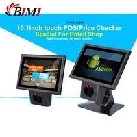 Supermarktwinkel 10.1 inch Touch Screen Checker met ingebouwde barcode scanner en 16G SSD