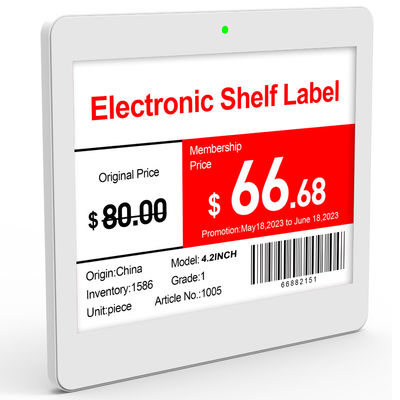 Bimi 4,9 inch Digitaal E-papier Display Elektronisch schaplabel voor supermarkt Windows OS