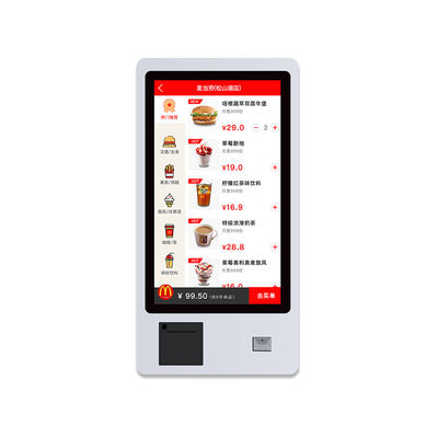 Bimi 32 inch zelfbediende aanraakschermkiosk met QR barcode scanner