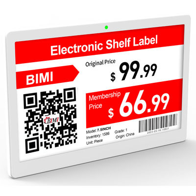 Bimi 4,9 inch Digitaal E-papier Display Elektronisch schaplabel voor supermarkt Windows OS