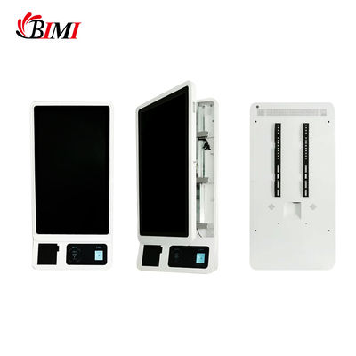 Selfservice kiosk 32 inch Touchscreen met 80mm printer QR barcode scanner