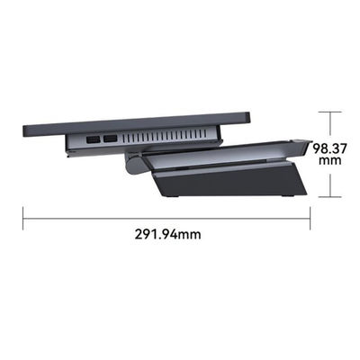 J1800/J1900/I3/I5 CPU-POS-systemen met opvouwbaar aanraakscherm en aluminiumlijst