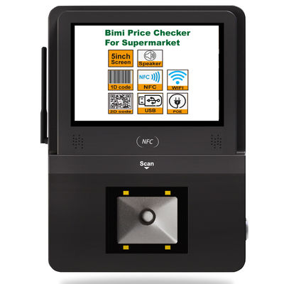 32G Flash Memory Supermarket Checker met POE-luidspreker en 5 inch Android Touch System