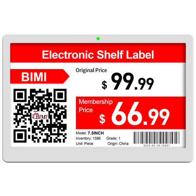 Supermarkt Elektronische plank Tag Drie kleuren Eink E-papier Display Gratis SDK inbegrepen