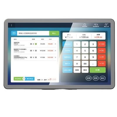 Ingebouwde Barcode Scanner 10.1 inch Touch Screen POS Android-systeem voor supermarktwinkel