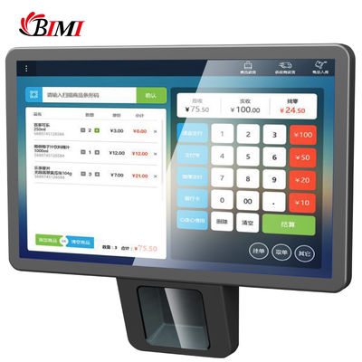 Ingebouwde Barcode Scanner 10.1 inch Touch Screen POS Android-systeem voor supermarktwinkel