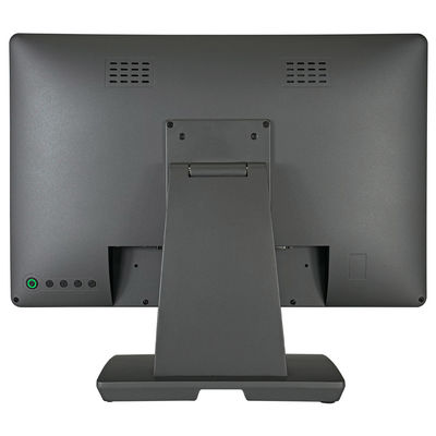 Donkergrijze 19 inch wandmontage aluminium touchscreen POS pc voor bedrijven