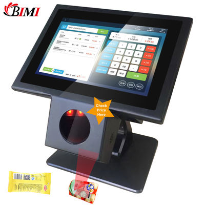 Supermarktwinkel 10.1 inch Android 7.1 System SSD 8G Touch Screen POS met Barcode Scanner Bimi
