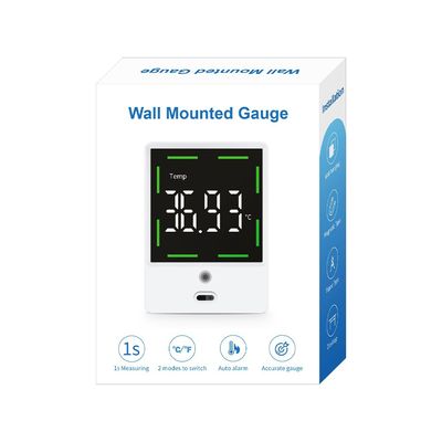Niet-contact digitale palmarmthermometer met LCD-scherm en koortswaarschuwing