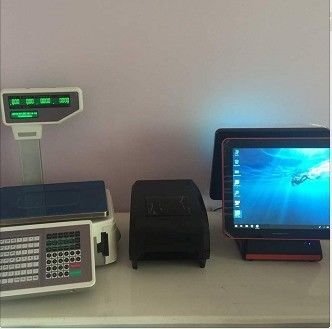 Windows 7/10 OS I5 15 inch All in One Breeze Touch Screen POS PC/ TPV System Zwart
