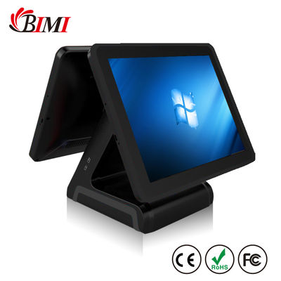 B2B-transacties met een 15 inch POS-systeem met dubbel aanraakscherm en display